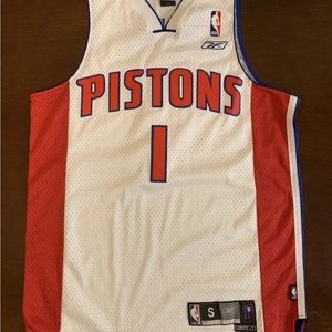 Rare Vintage Reebok NBA Detroit Pistons Chauncey Billups Basketball Jersey.
